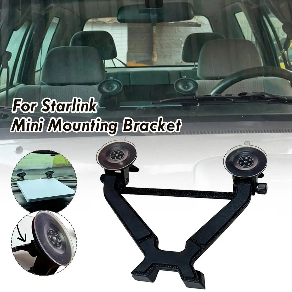 For Starlink Mini Suction Cup Mount Windshield Heavy Duty Suction Cup Bracket 360 Degree Adjustable Stable Secure Car RV Camping Peaceful Pleasures Health and Wellness