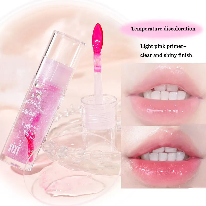 Crystal Glitter Lip Gloss | Color-Changing K-Beauty Glaze