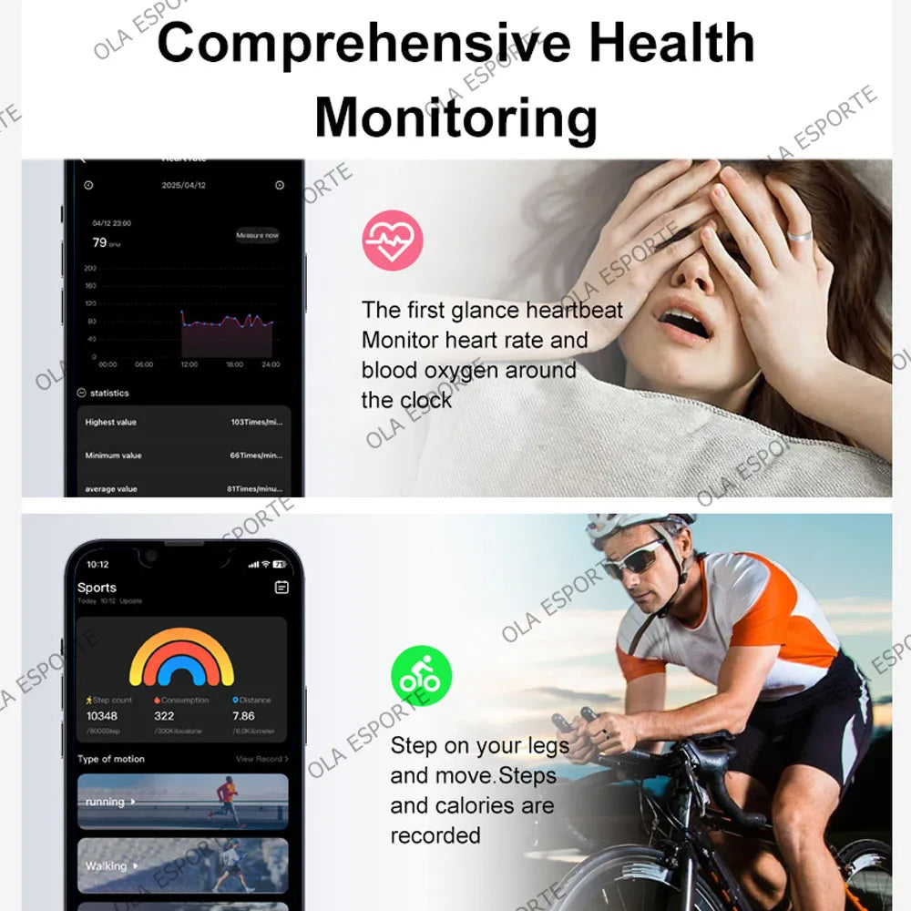 Smart Ring 2025 GPS Fitness Tracker – Sleep & Heart Rate Monitor