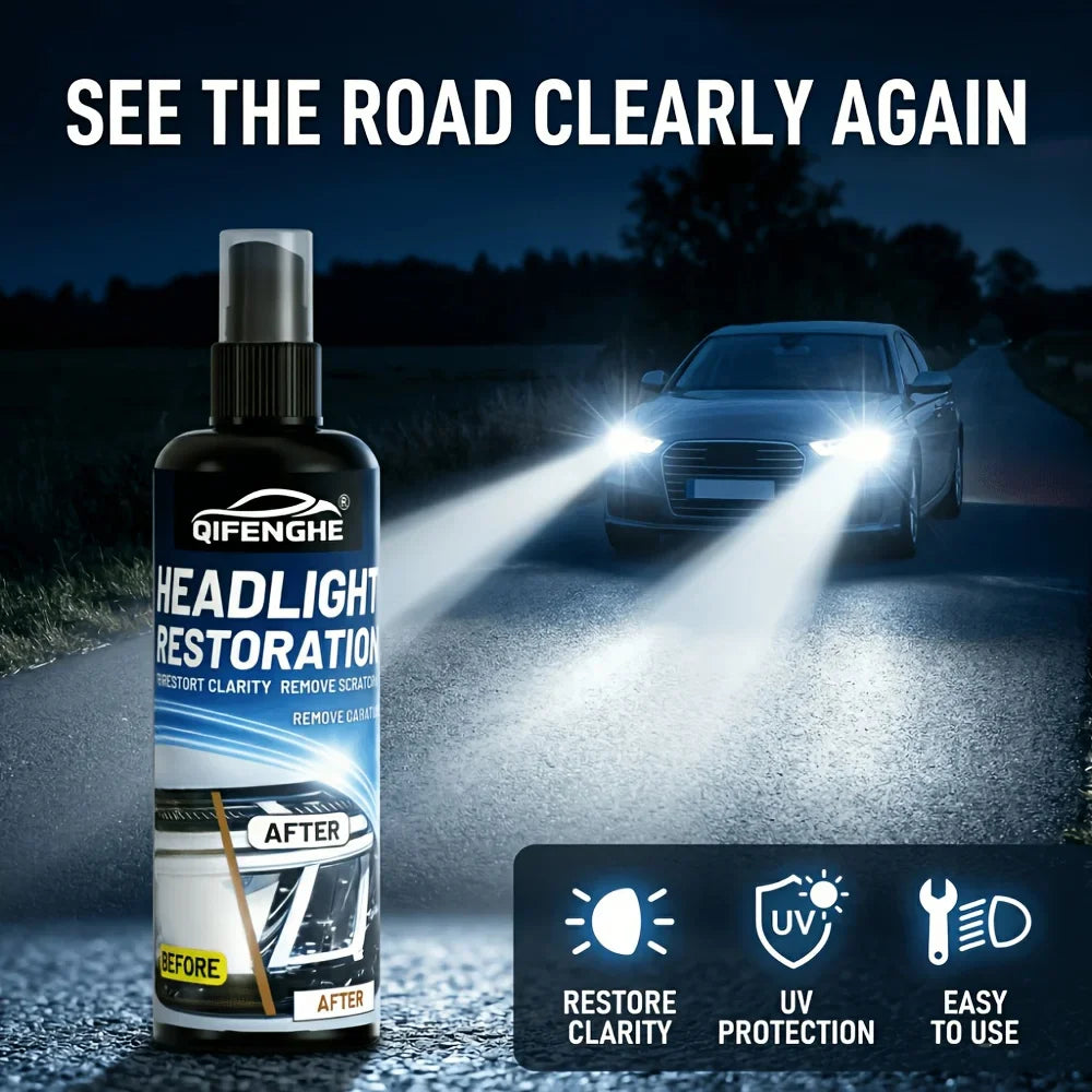 Car Headlight Restore Polish 3.5oz – Removes Yellowing & Haze