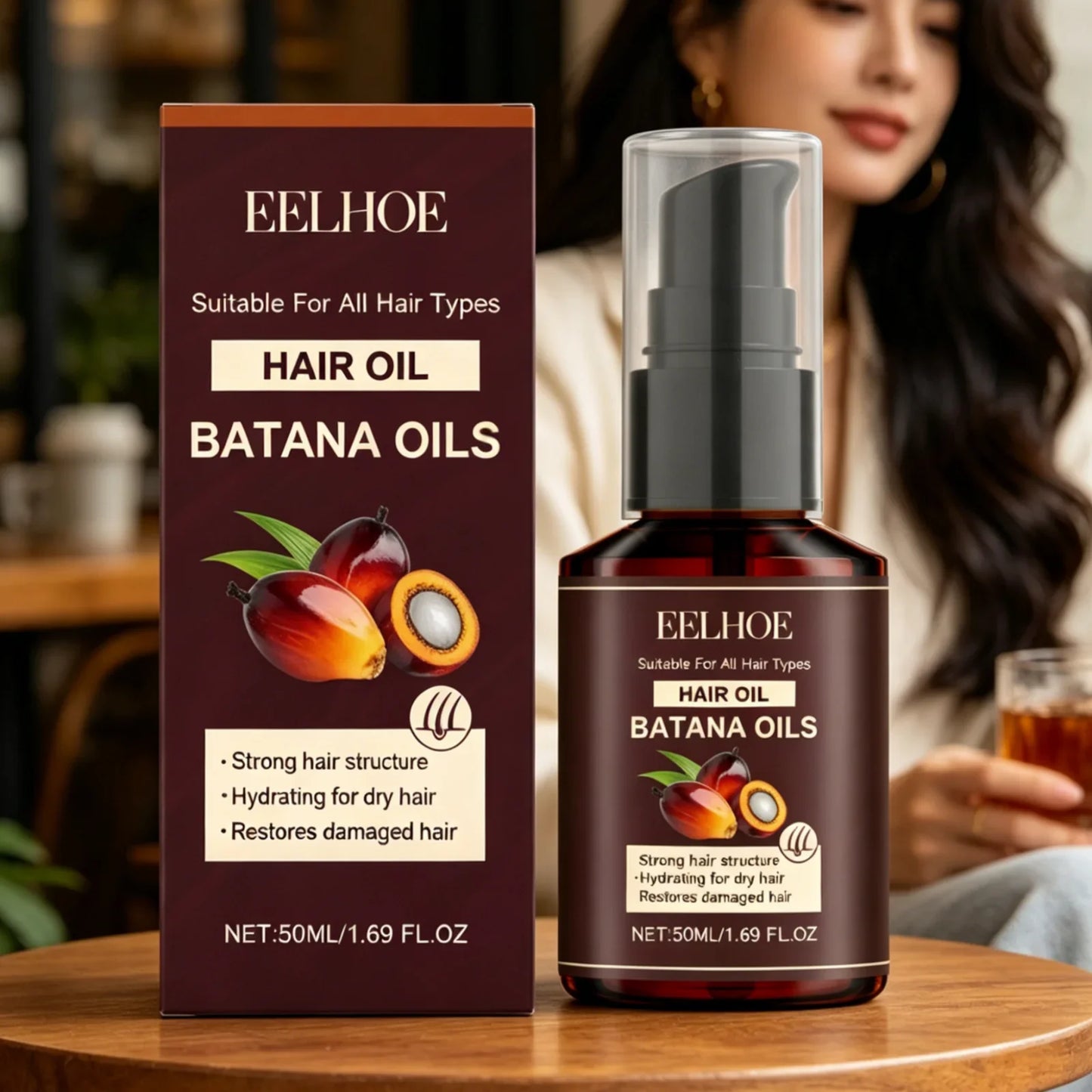 EELHOE Batana Hair Oil – Anti-Frizz Deep Nourishing Repair