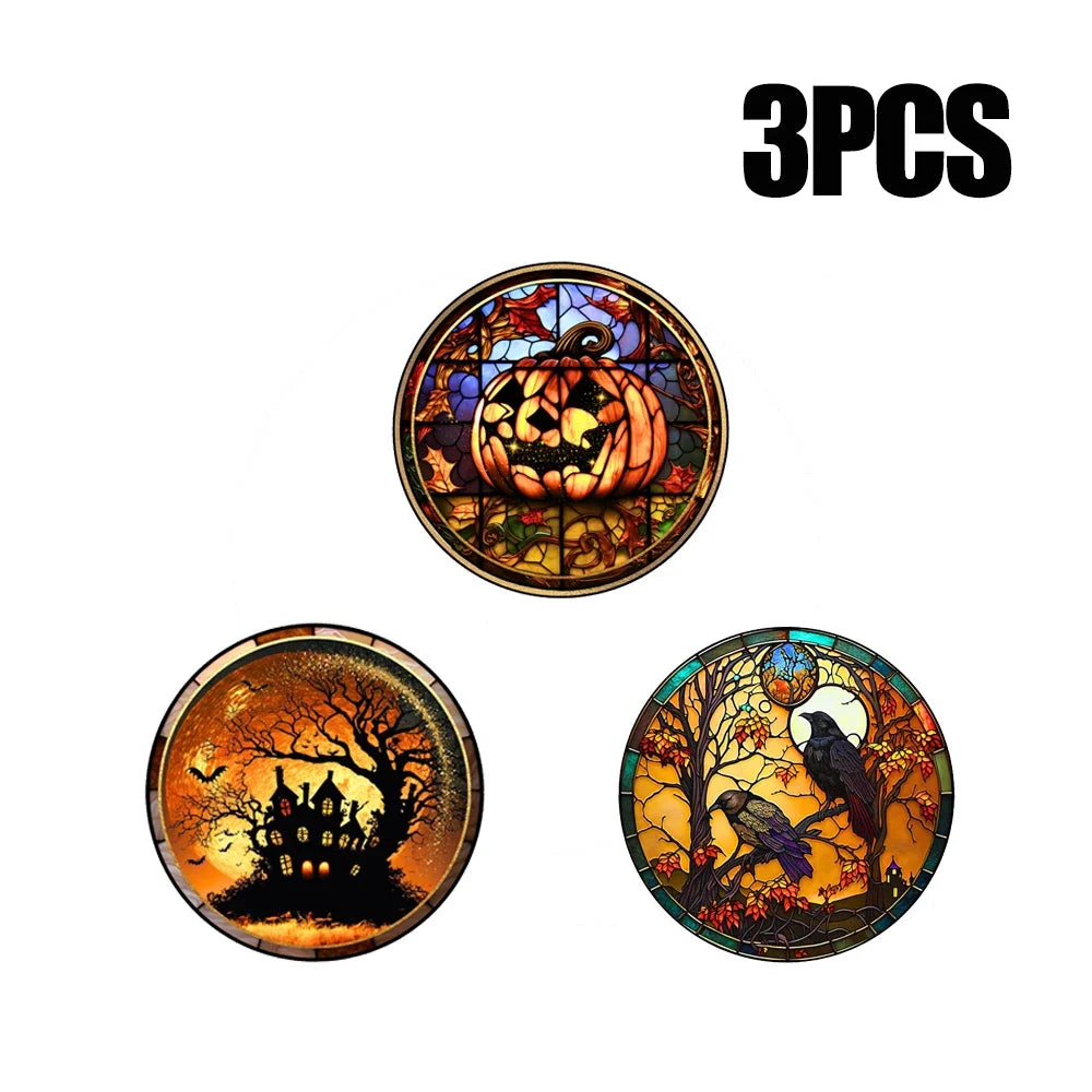 Halloween PVC Static Window Decals – Castle & Cat Clings