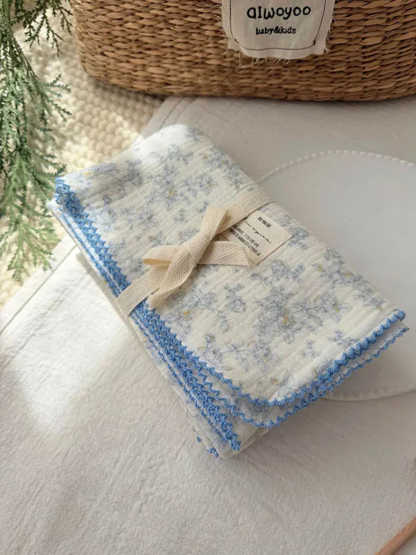 Baby Muslin Swaddle Blanket | 2-Layer Cotton & Bamboo Gauze
