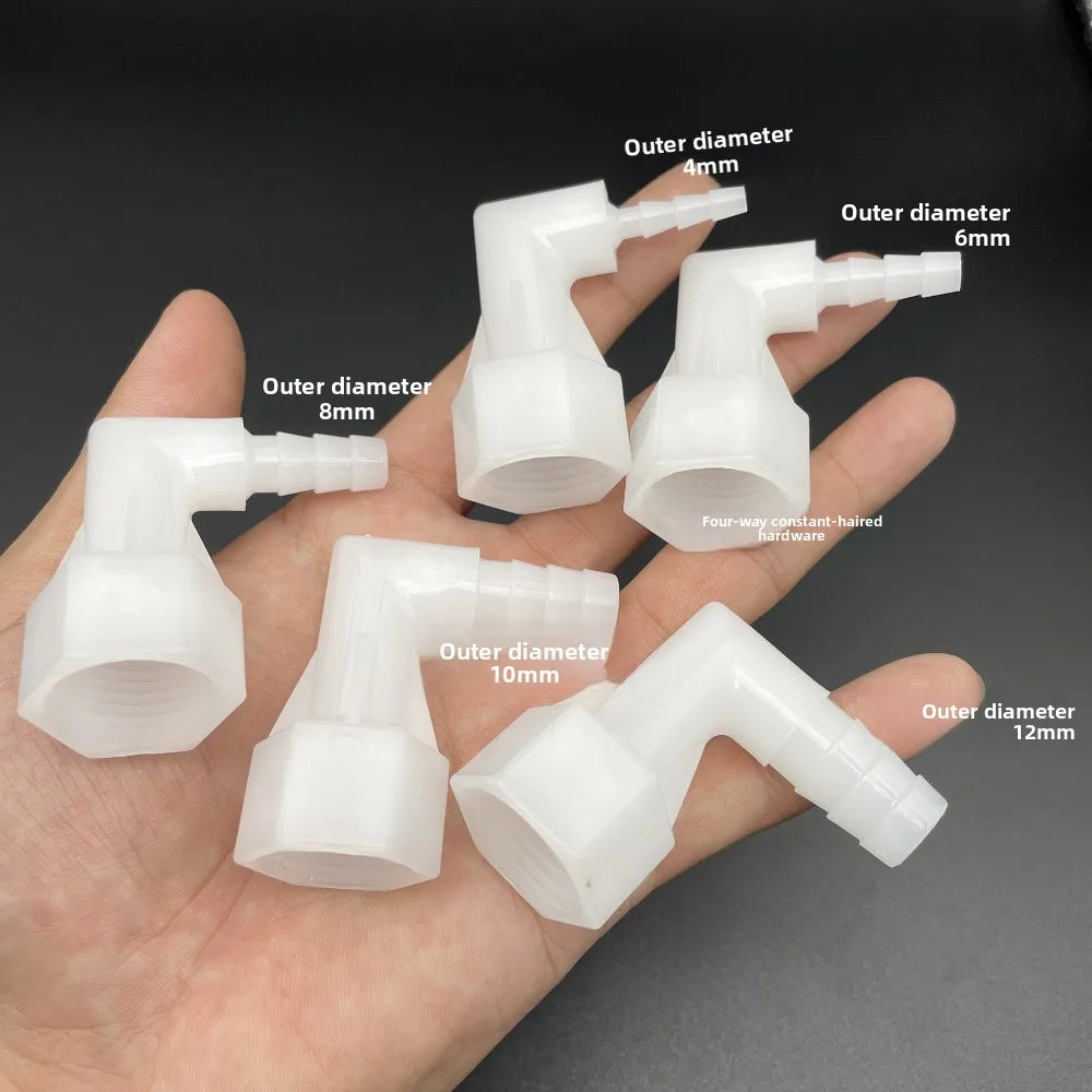 PP Elbow Hose Connectors 4–20mm | Aquarium & Garden Fittings