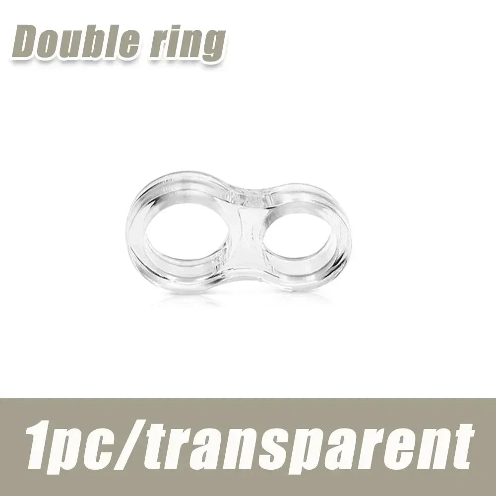 Door Stop Doorstop Baby Safety Supplies Transparent Silicone Door Handle Pad Home Improvement Wall Impact Buffer Skirt Bikini Peaceful Pleasures Health and Wellness 1pc-Double ring