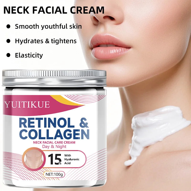 YUITIKUE Collagen Neck Cream | Firms, Lifts & Hydrates Neck Firming Cream Peaceful Pleasures Health and Wellness
