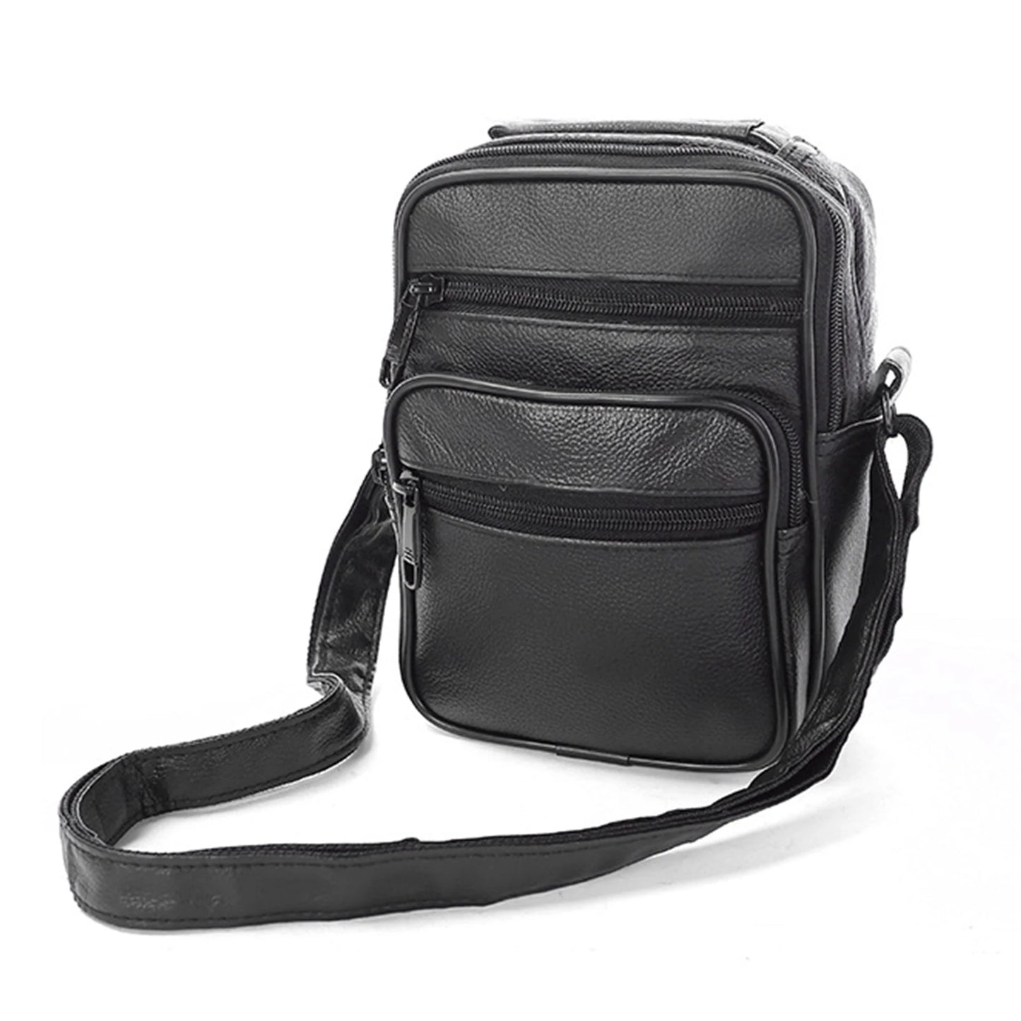 Men's Casual Shoulder Bag Stylish Lightweight Business Shoulder Purses Suitable for Work Travel Shopping Peaceful Pleasures Health and Wellness Small vertical style