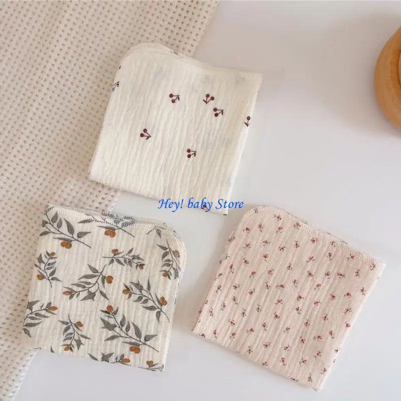 4-Layer Muslin Baby Burp Cloths | Soft Newborn Washcloths