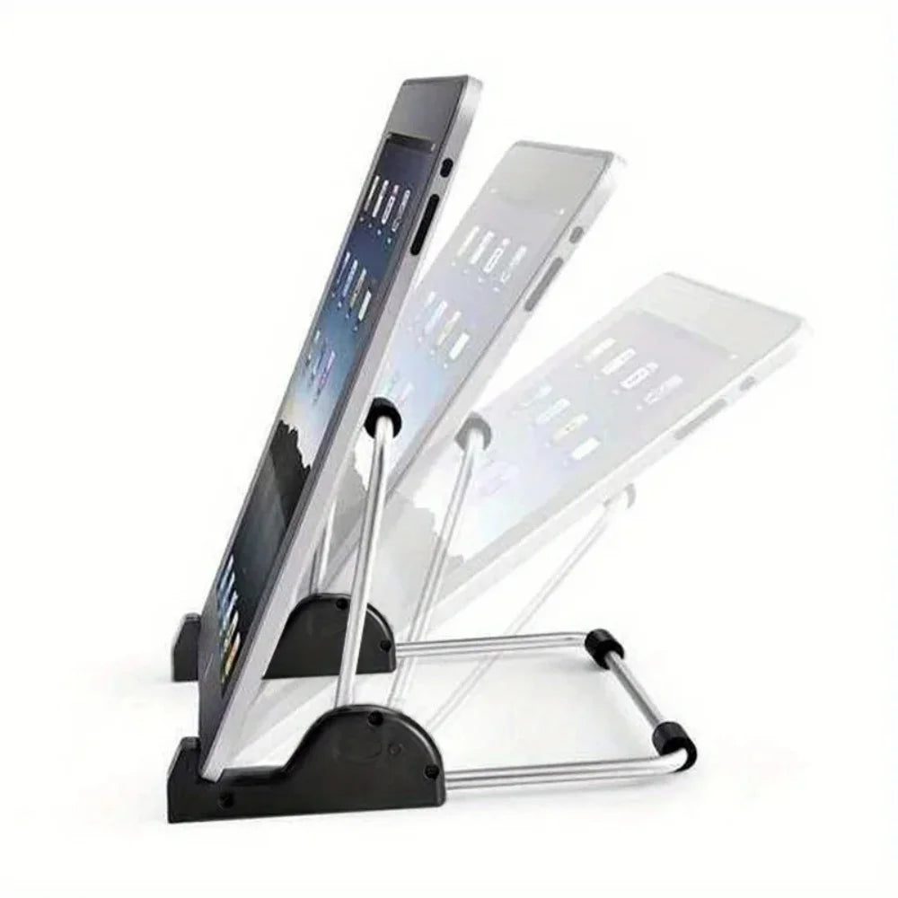 Foldable Aluminum Tablet Stand | Adjustable iPad & Laptop Holder