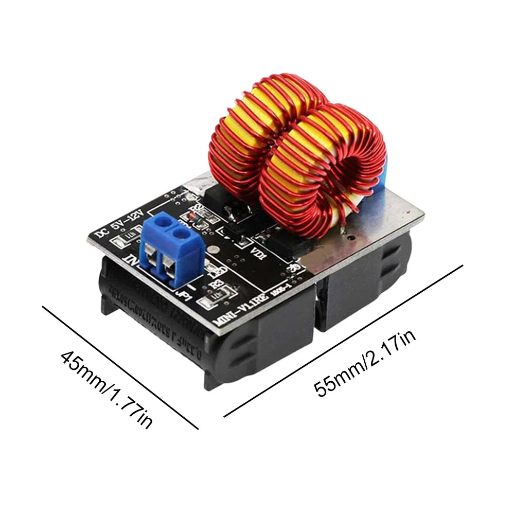 1-5PCS 5-12V Mini ZVS Low Voltage Induction Heating Power Supply Module Induction Heating board for induction Heating with Coil Peaceful Pleasures Health and Wellness