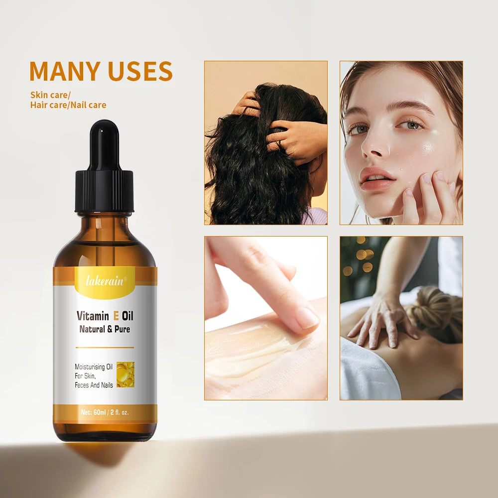Vitamin E Face Oil Skin Care Deep Repairing Anti Wrinkles Whitening Face Enhance Skin Elasticity Facial Care Essencial Oil Peaceful Pleasures Health and Wellness