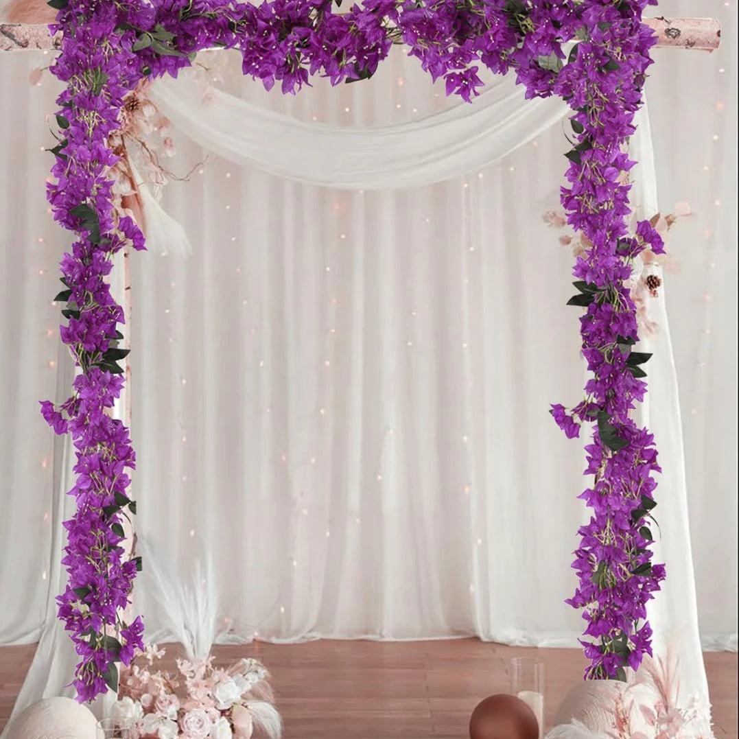Artificial Plum Blossom Vine Garland for Wedding & Home Decor