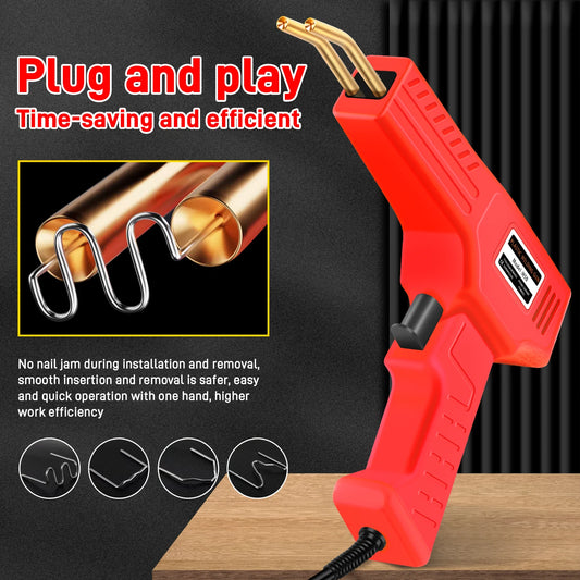 Car Bumper Repair Plastic Welder Hot Nail Gun with 4 Sizes Nails Kit for PVC ABS Plastic Welding Fix Peaceful Pleasures Health and Wellness