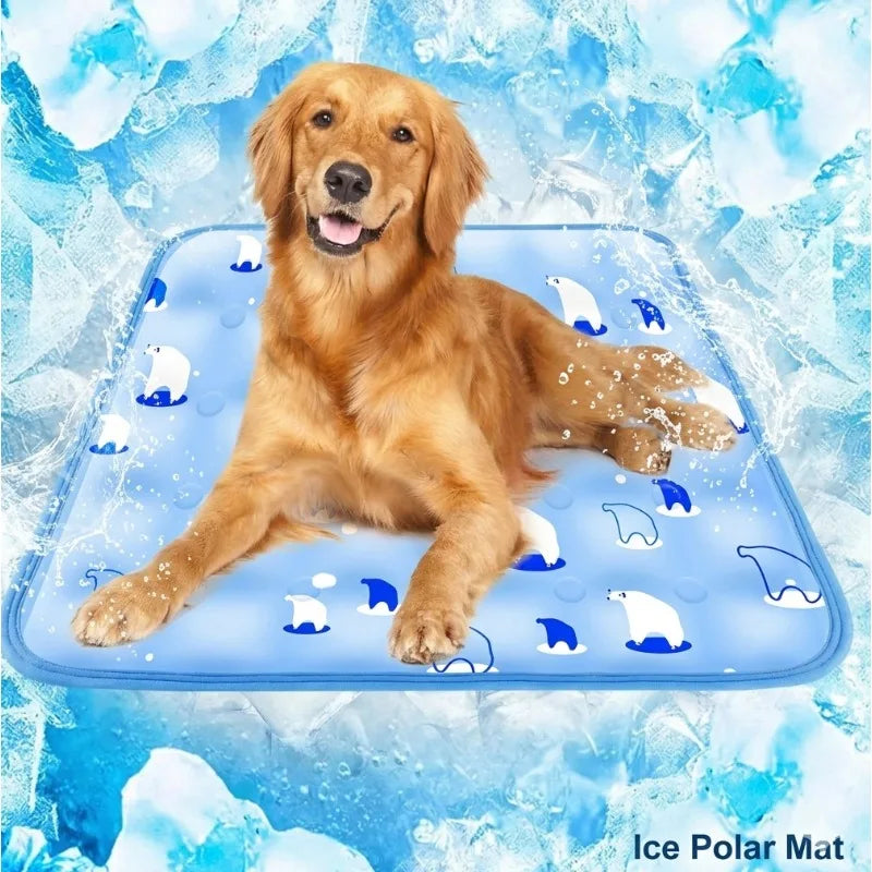 Large Pet Cooling Mat – Gel Pad for Dogs & Cats Summer Heat