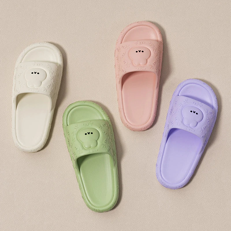 Cartoon Rabbit EVA Slippers – Non-Slip House Slides Unisex