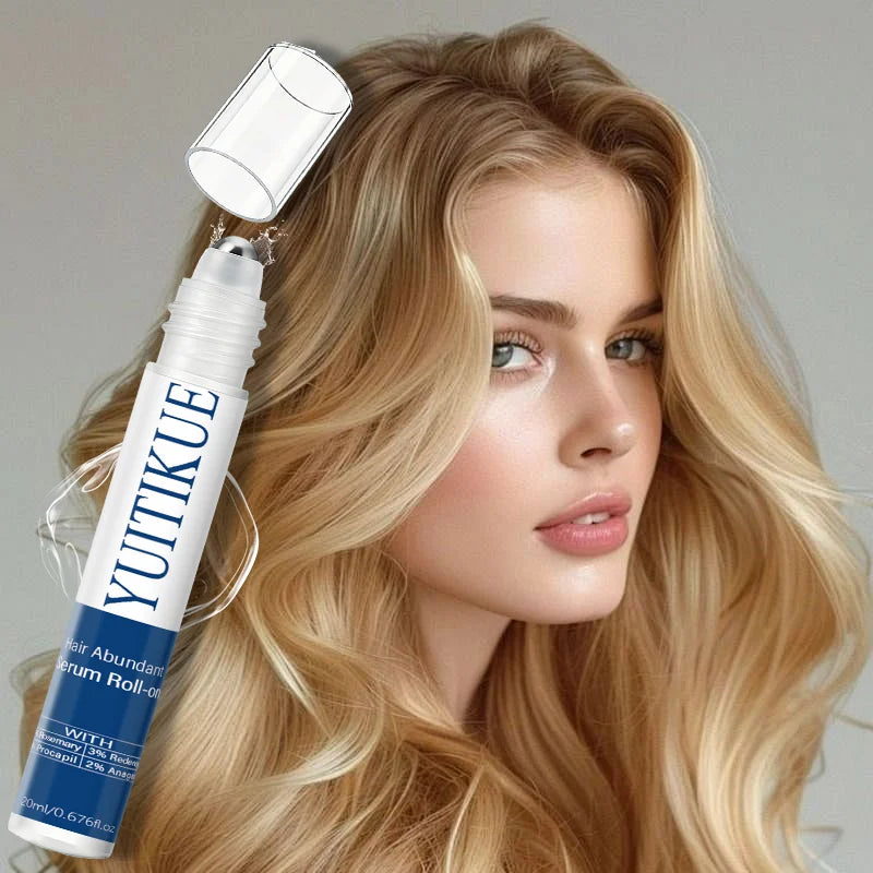 YUITIKUE Hair Abundant Serum Roll-on with Rosemary Redensyl Procapil Anagain Hair Care Scalp Treatment Serum 20ml Peaceful Pleasures Health and Wellness