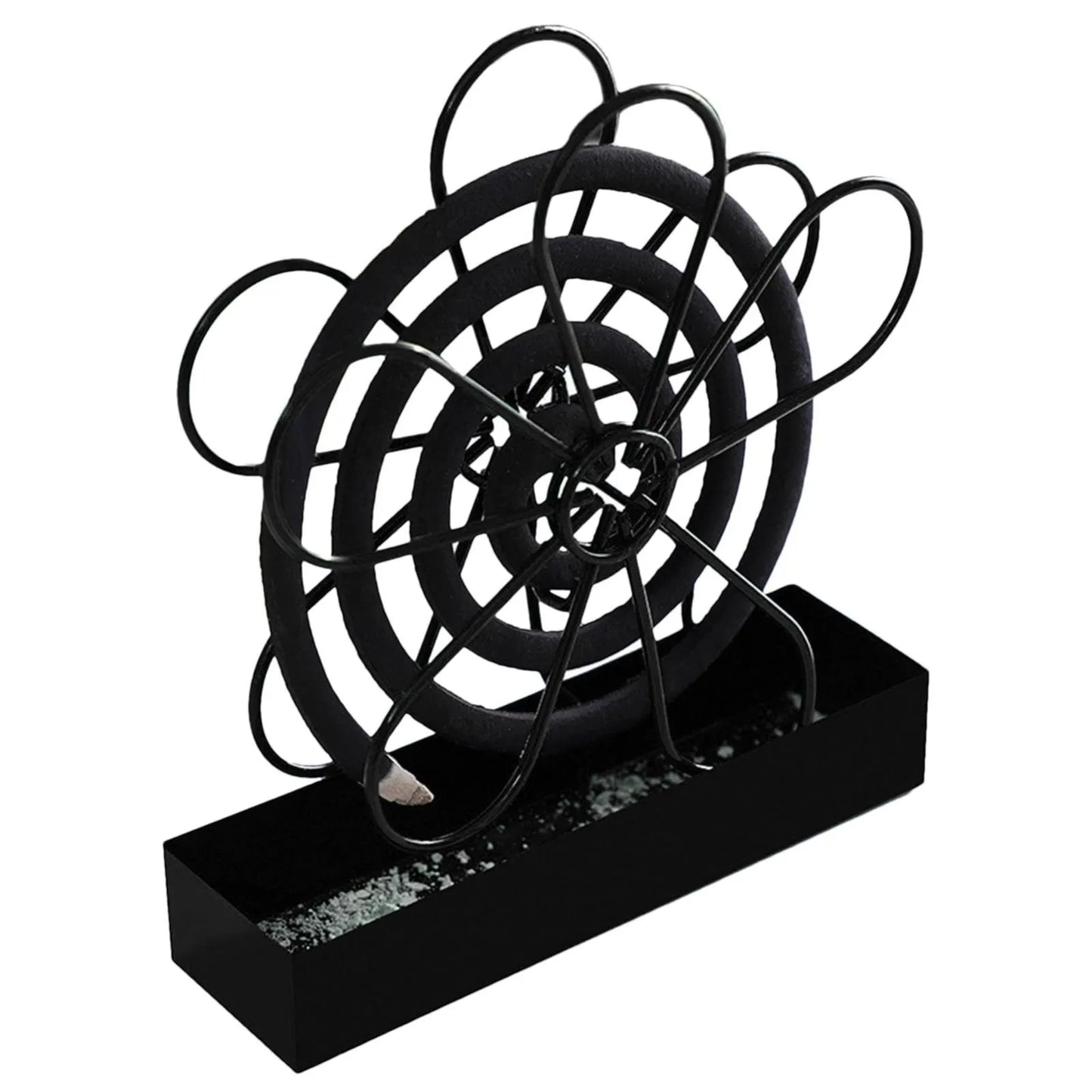 With Tray Mosquito Coil Holder Iron Anti-Mosquito Mosquito Incense Rack Ornaments Flower shape Mosquito Repellent Peaceful Pleasures Health and Wellness