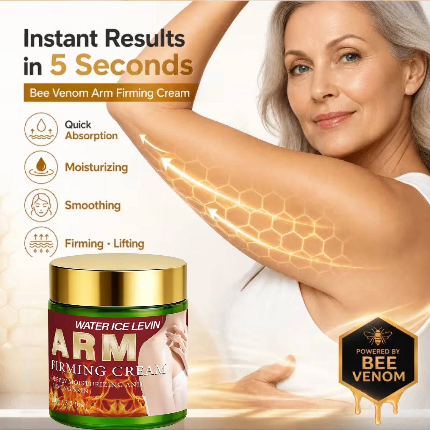 Magnesium Arm Firming Cream – Moisturizing Body Tightening Skin Care