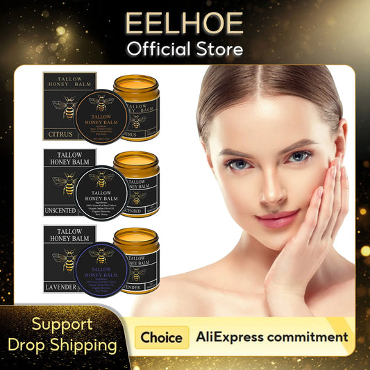 Beef Tallow & Honey Balm – Nourishing Skin Cream 100g Tallow Face Cream Peaceful Pleasures Health and Wellness
