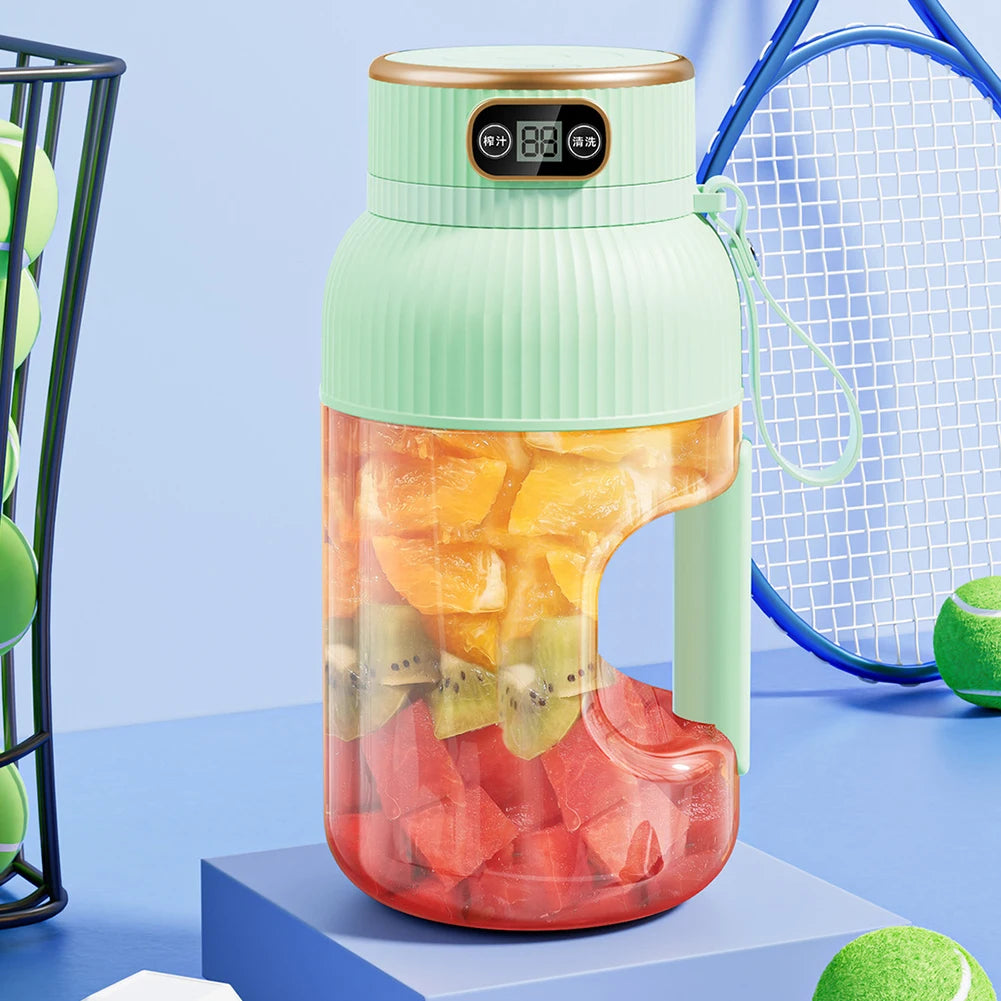 Fruit Juicer Cup Portable Electric Fruit Mixer Stirrng Cup Large Capacity Smoothie Quick Making Bottle Suitable Juice Production Peaceful Pleasures Health and Wellness