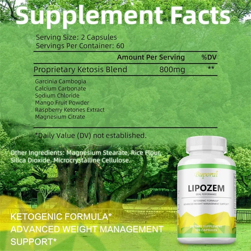 Lipozem Capsules - Digestive Health, Appetite Suppression, Metabolism, Weight Management Peaceful Pleasures Health and Wellness