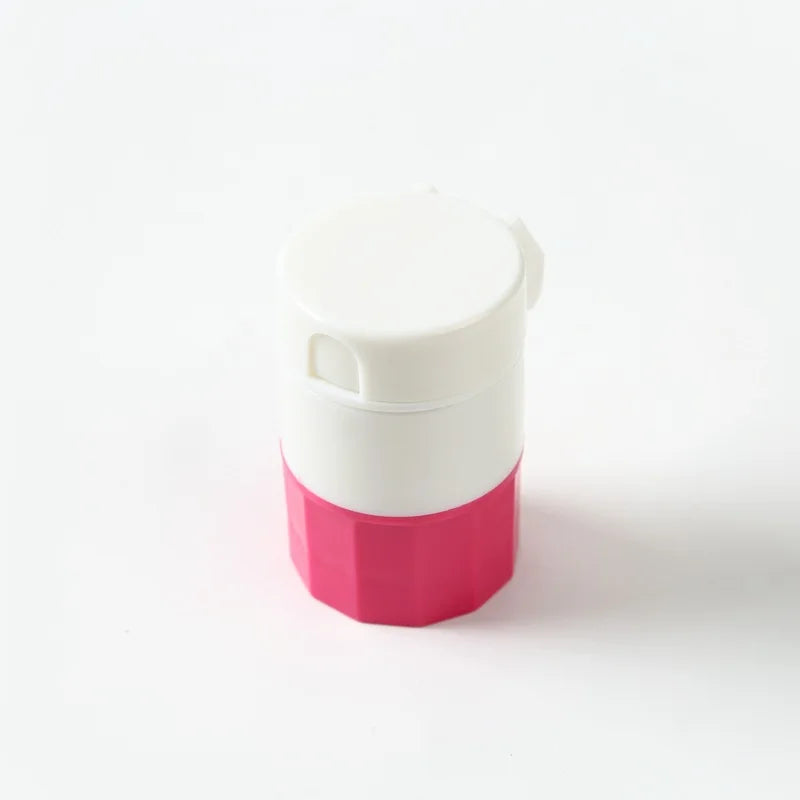 4-in-1 Portable Pill Crusher, Cutter & Storage Box Organizer
