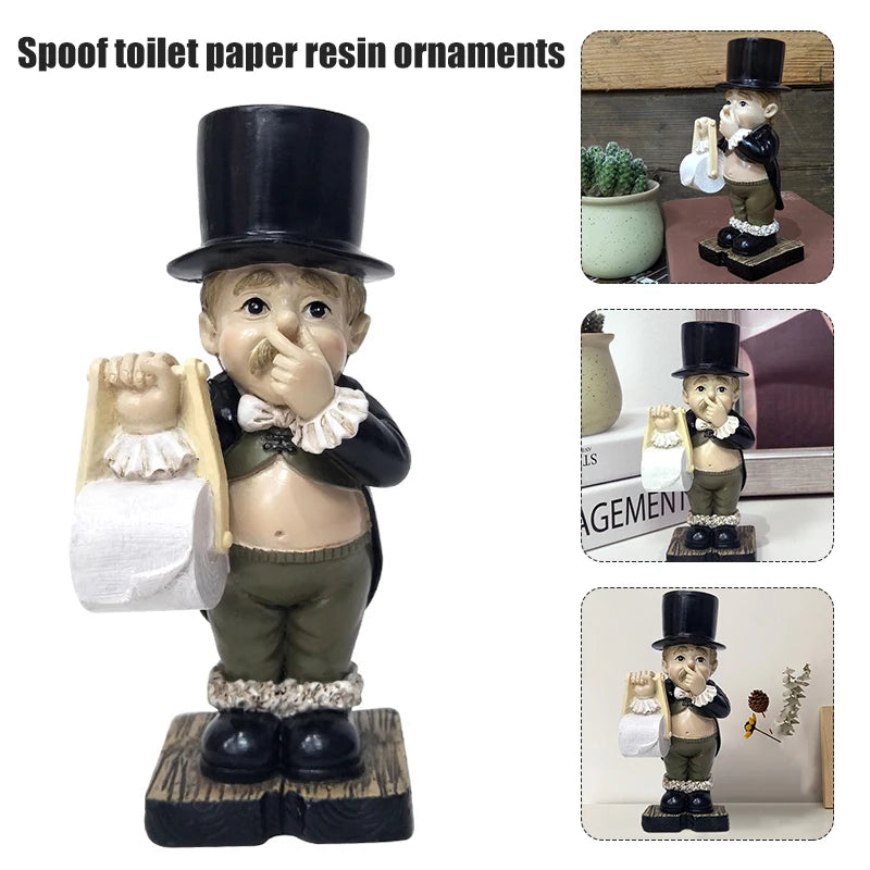 Toilet With Roll Paper Holder Modern Creative Resin Ornament Notakia Hugging Couple Sculptures Home Decor Modern Romantic Love Peaceful Pleasures Health and Wellness