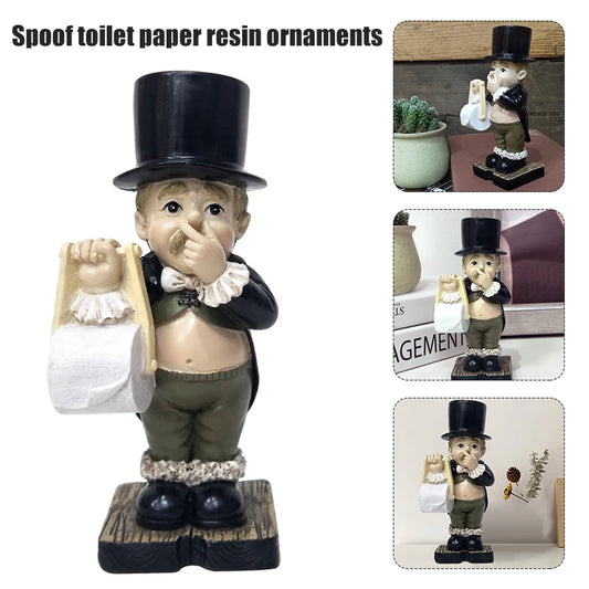 Toilet With Roll Paper Holder Modern Creative Resin Ornament Notakia Hugging Couple Sculptures Home Decor Modern Romantic Love Peaceful Pleasures Health and Wellness