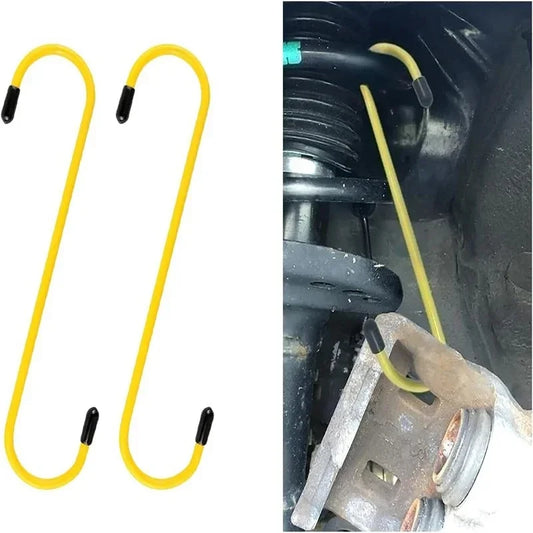 Car Brake Caliper Hooks Auto Brake Caliper Hangers Hooks with Rubber Tips Universal Tools for Brake Bearing Axle Suspension Work Peaceful Pleasures Health and Wellness