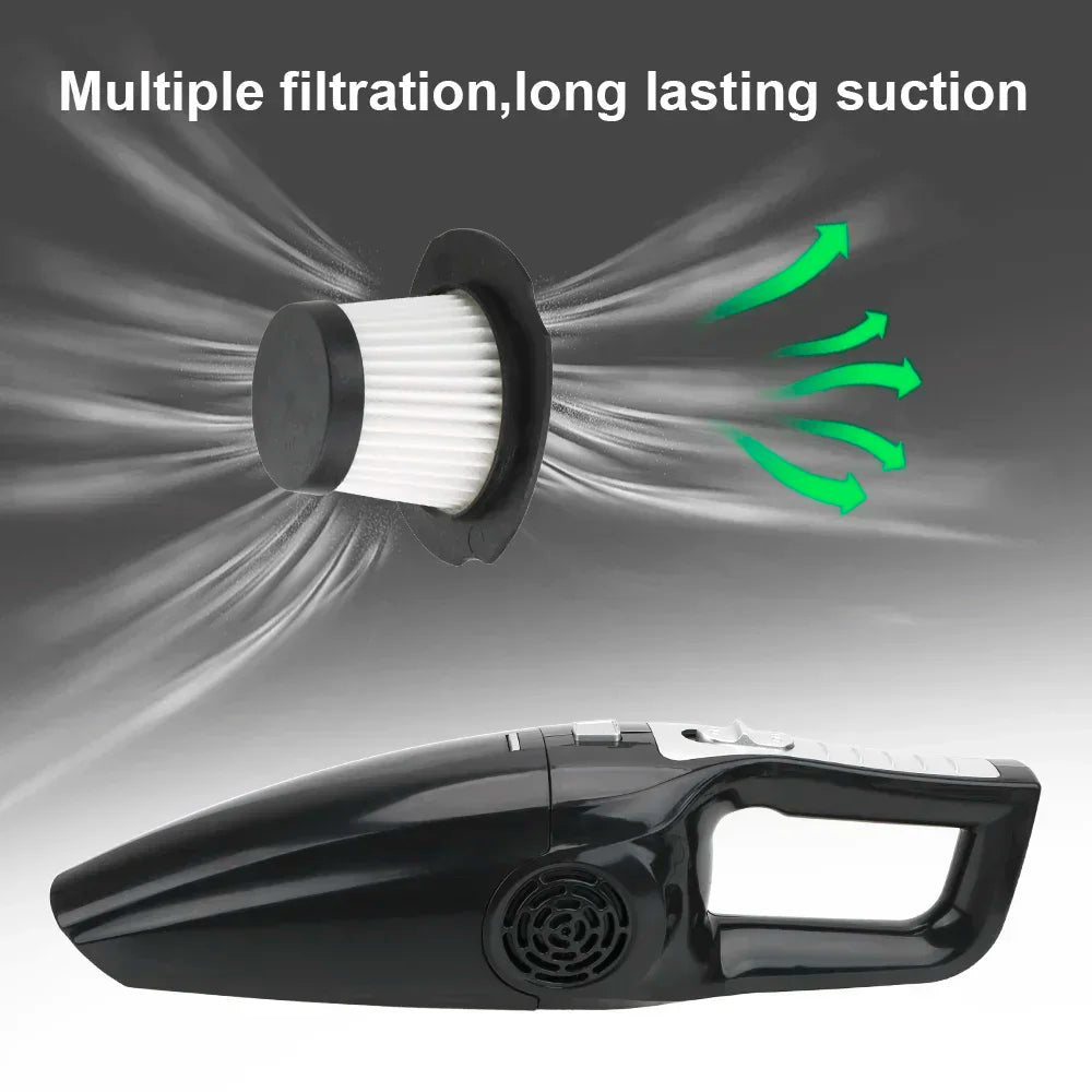 12V 120W Car Vacuum Cleaner Portable Wet And Dry dual-use Vacuum Cleaner Powerful Handheld Mini Vaccum Cleaners High Suction Peaceful Pleasures Health and Wellness
