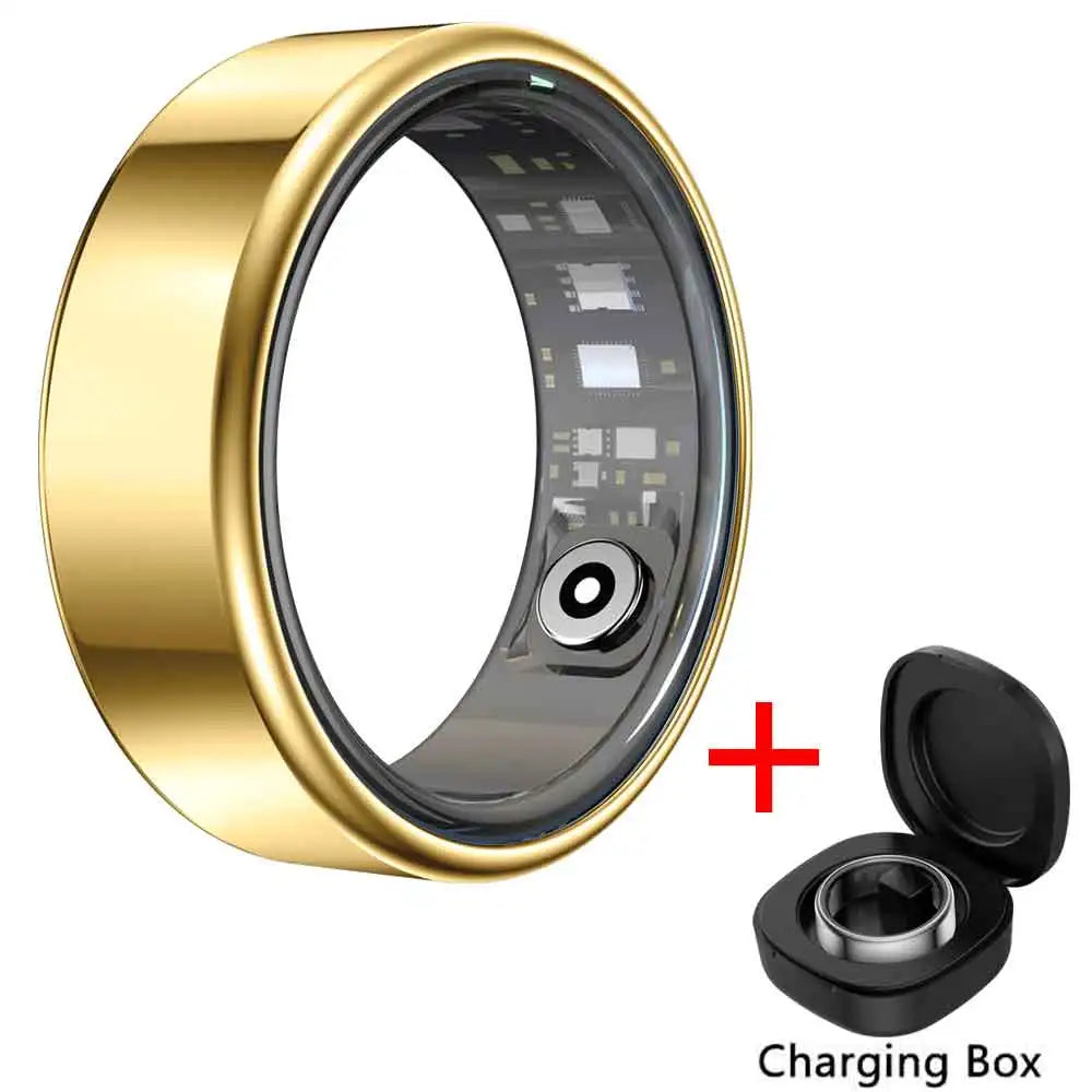 Smart Ring – Heart Rate & Blood Oxygen Monitor | IP68 Waterproof