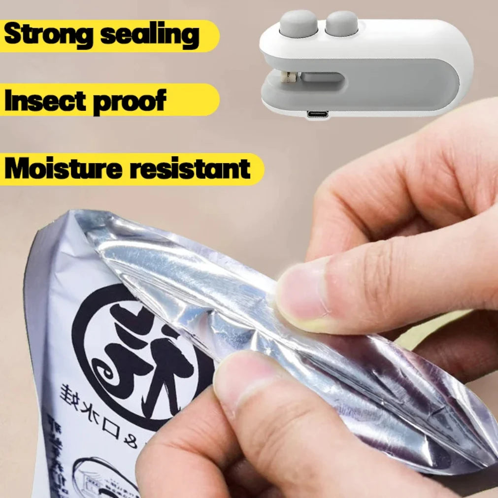 2-in-1 Mini Heat Bag Sealer & Cutter | USB-C Rechargeable