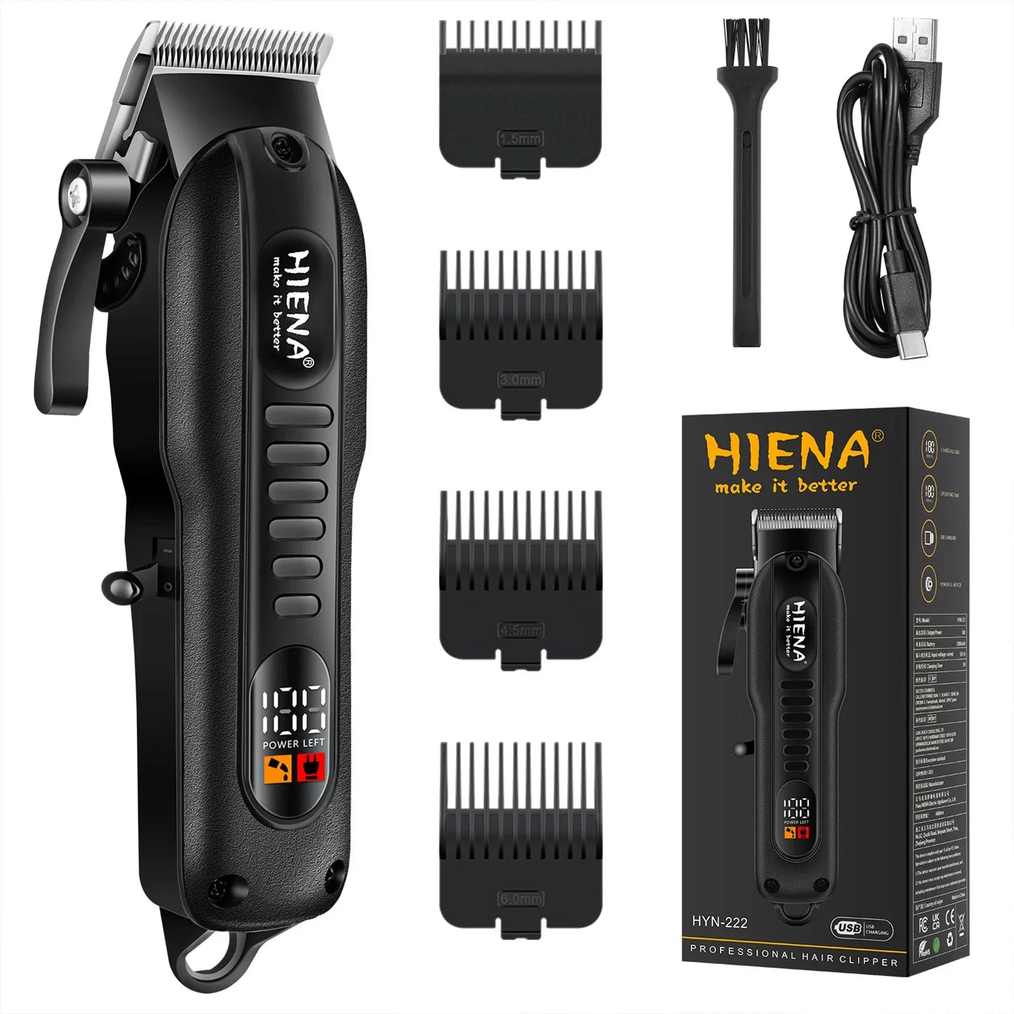 HYN-222 Rechargeable Hair Clipper & Beard Trimmer for Men