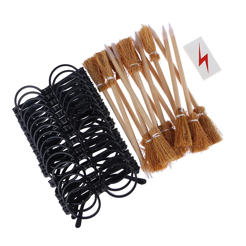 45-Piece Wizard Party Favors – Wand Pencils, Brooms & Glasses