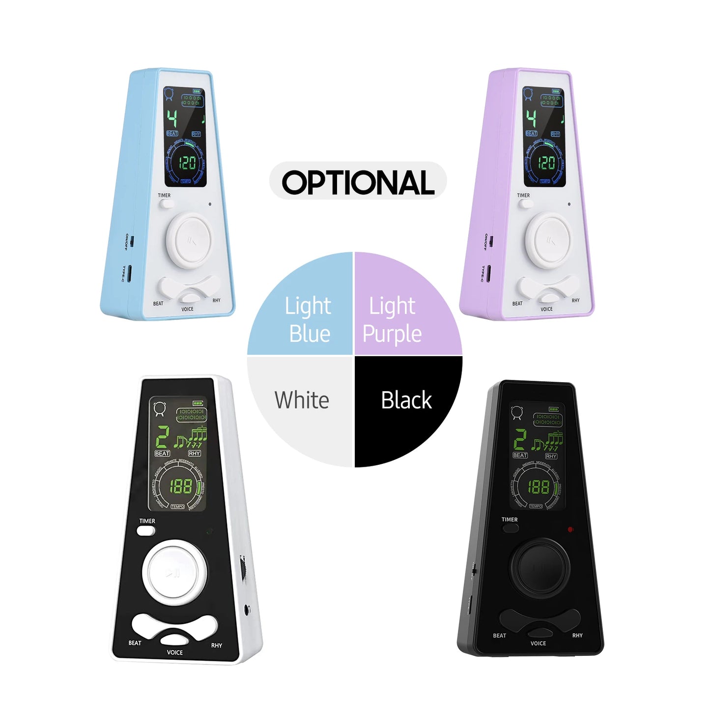 Universal Electronic Metronome Digital Timer Volume Beat Speed
