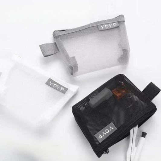 Transparent Zipper Pouch Travel Organizer | Coin & Card Bag