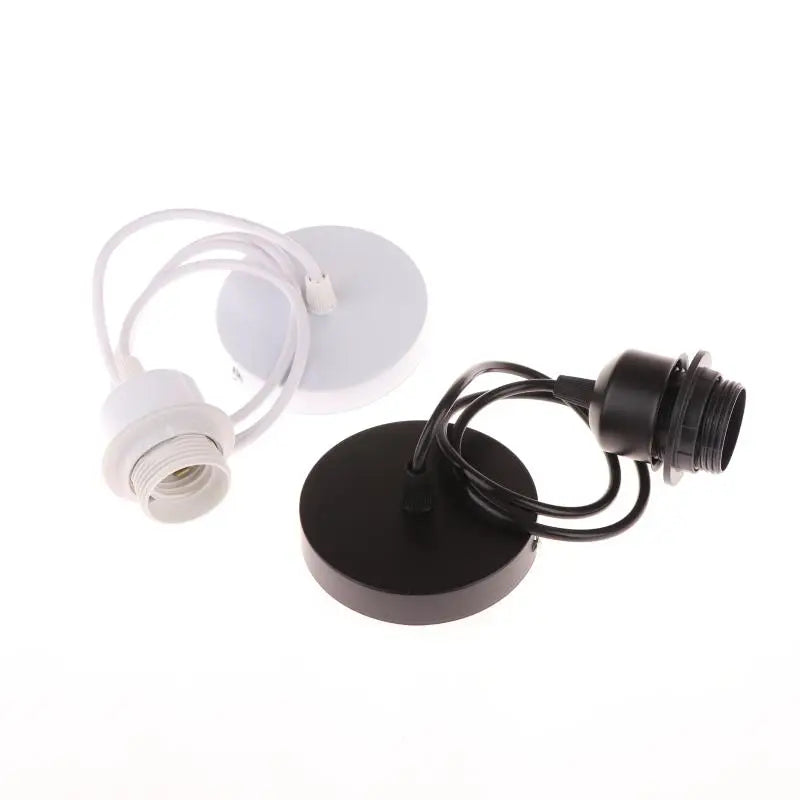 E27 Hanging Lamp Holder With 0.8/1/1.2/1.5M Cable Ceiling Lamp Holder Socket Half Teeth Lampshade Base Peaceful Pleasures Health and Wellness