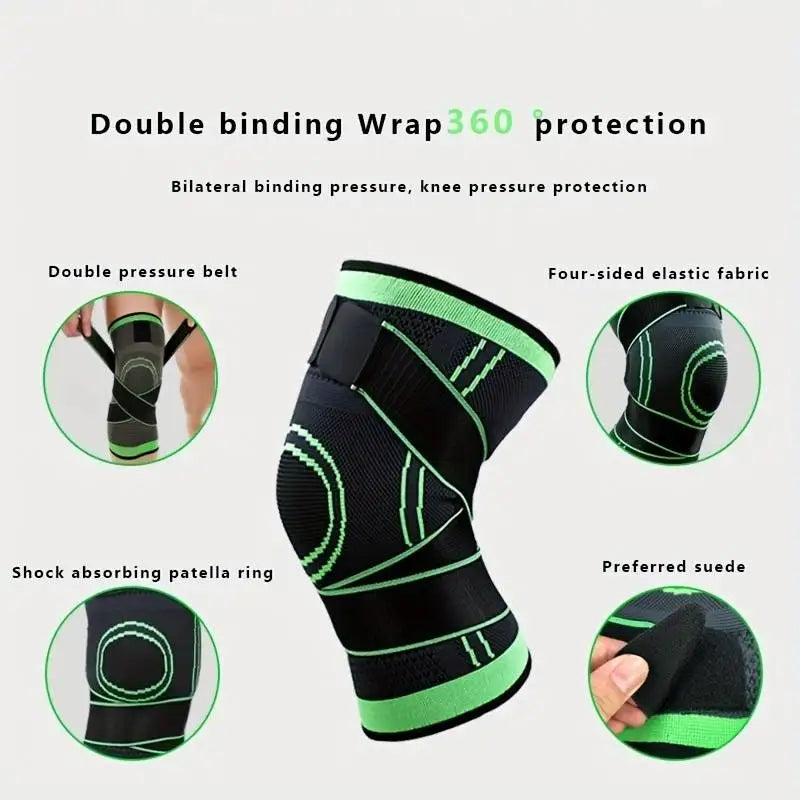 1pc Breathable Compression Knee Brace For Sports, AndJoint Support - High Elastic Knee Pad Protector For Fitness,Weightlifting Peaceful Pleasures Health and Wellness