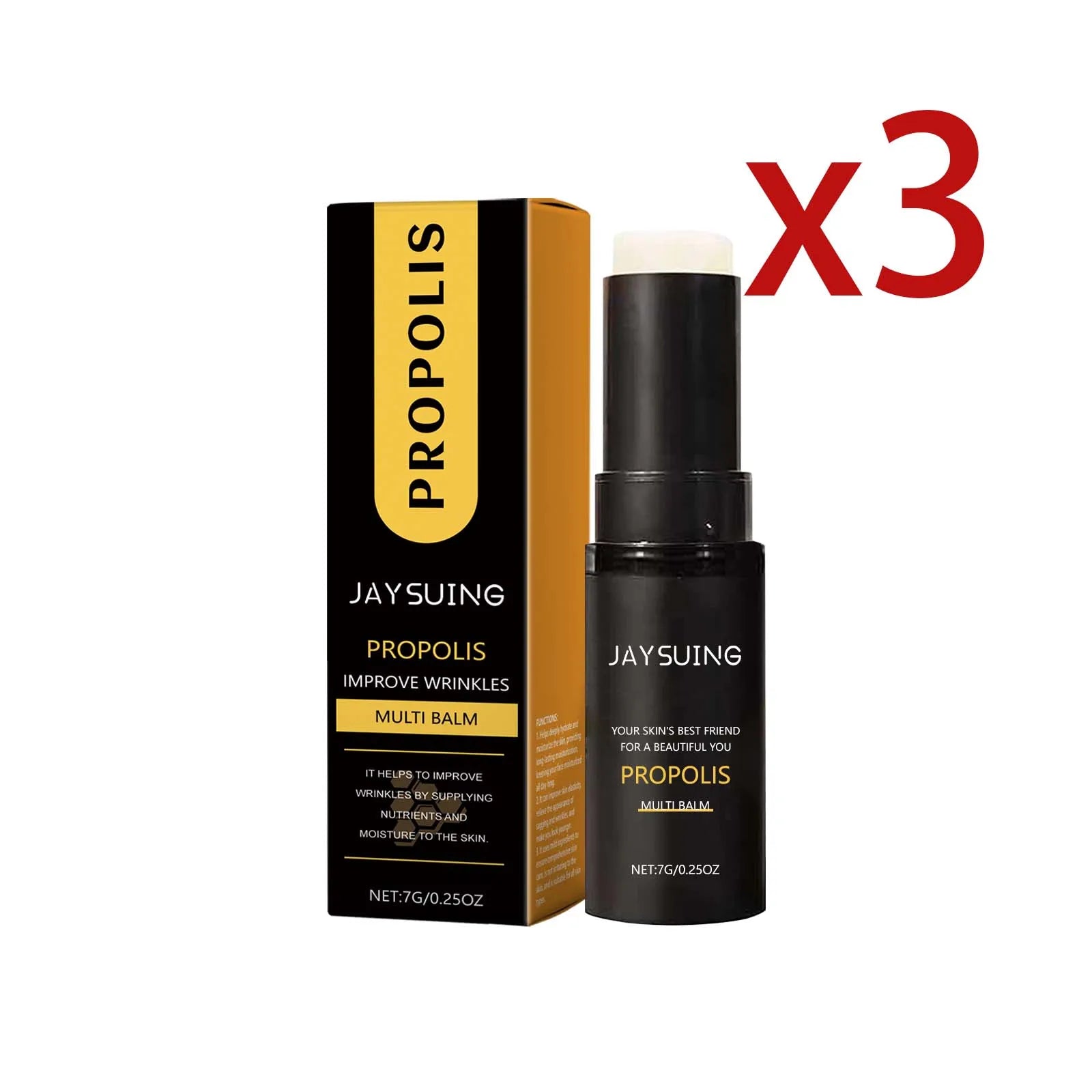 Propolis Firming Essence Stick – Deep Moisturizing & Anti-Aging Peaceful Pleasures Health and Wellness 3x7g 7g