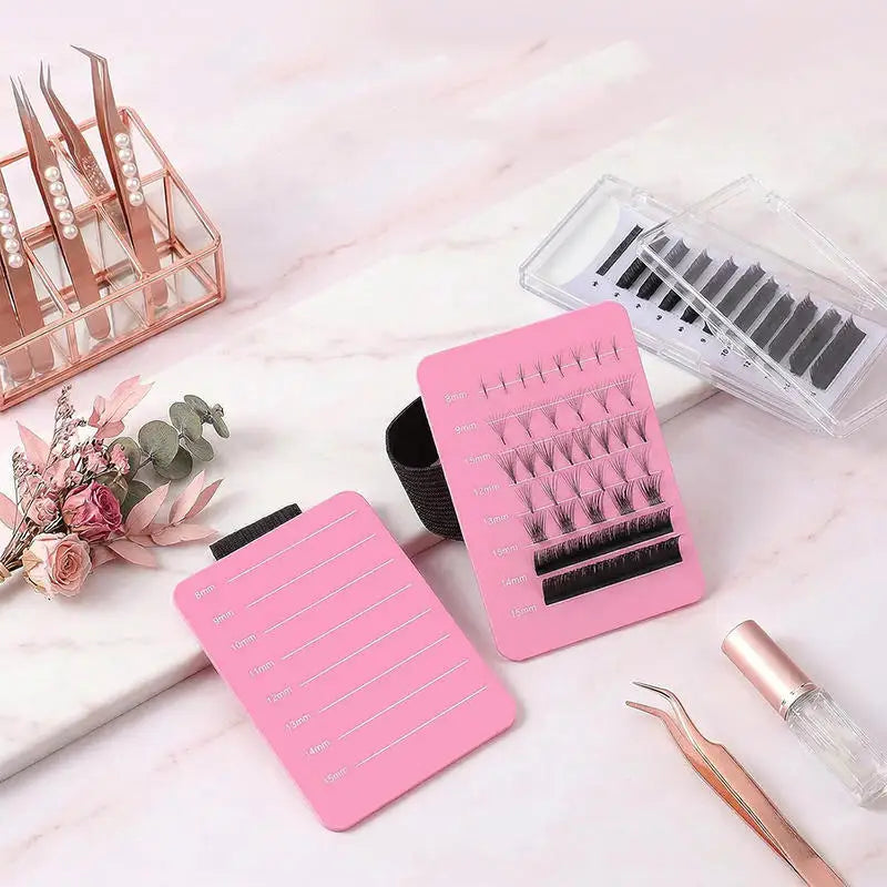 Wrist Strap Style Eyelash Show Boards Handheld Lash Sorting Tray Lash Holder Portable Eyelash Extension Pallet Makeup Tools Peaceful Pleasures Health and Wellness