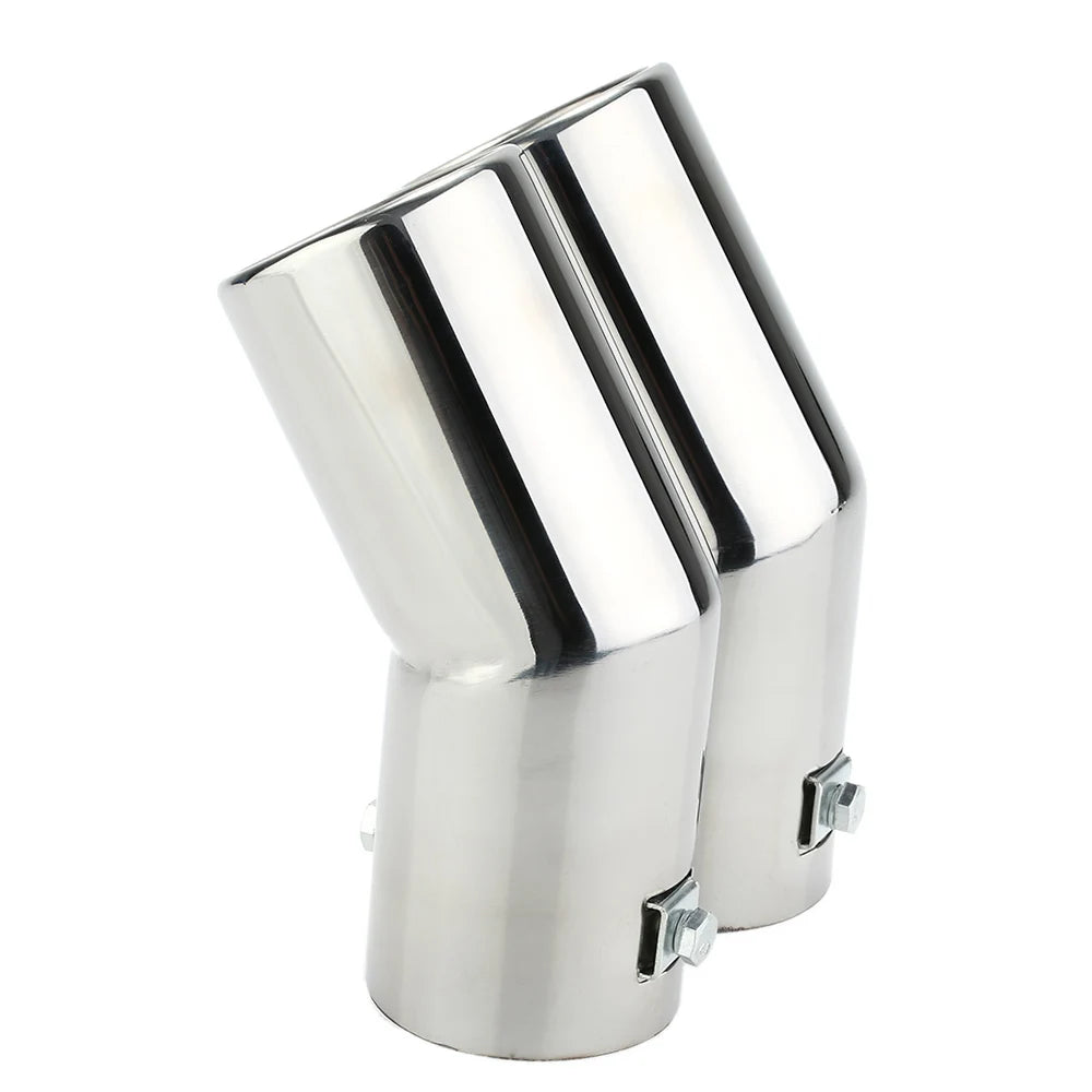 Dual Stainless Steel Exhaust Tips for VW Golf 4 Bora Jetta