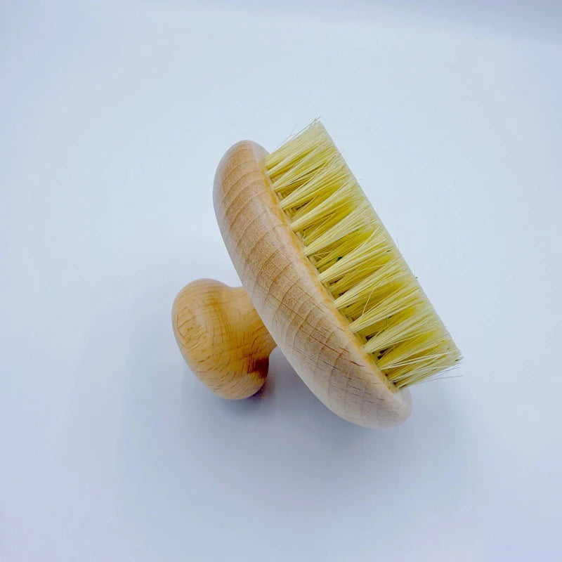 Sisal Bristle Bath Brush | Natural Beech Wood Body Scrubber