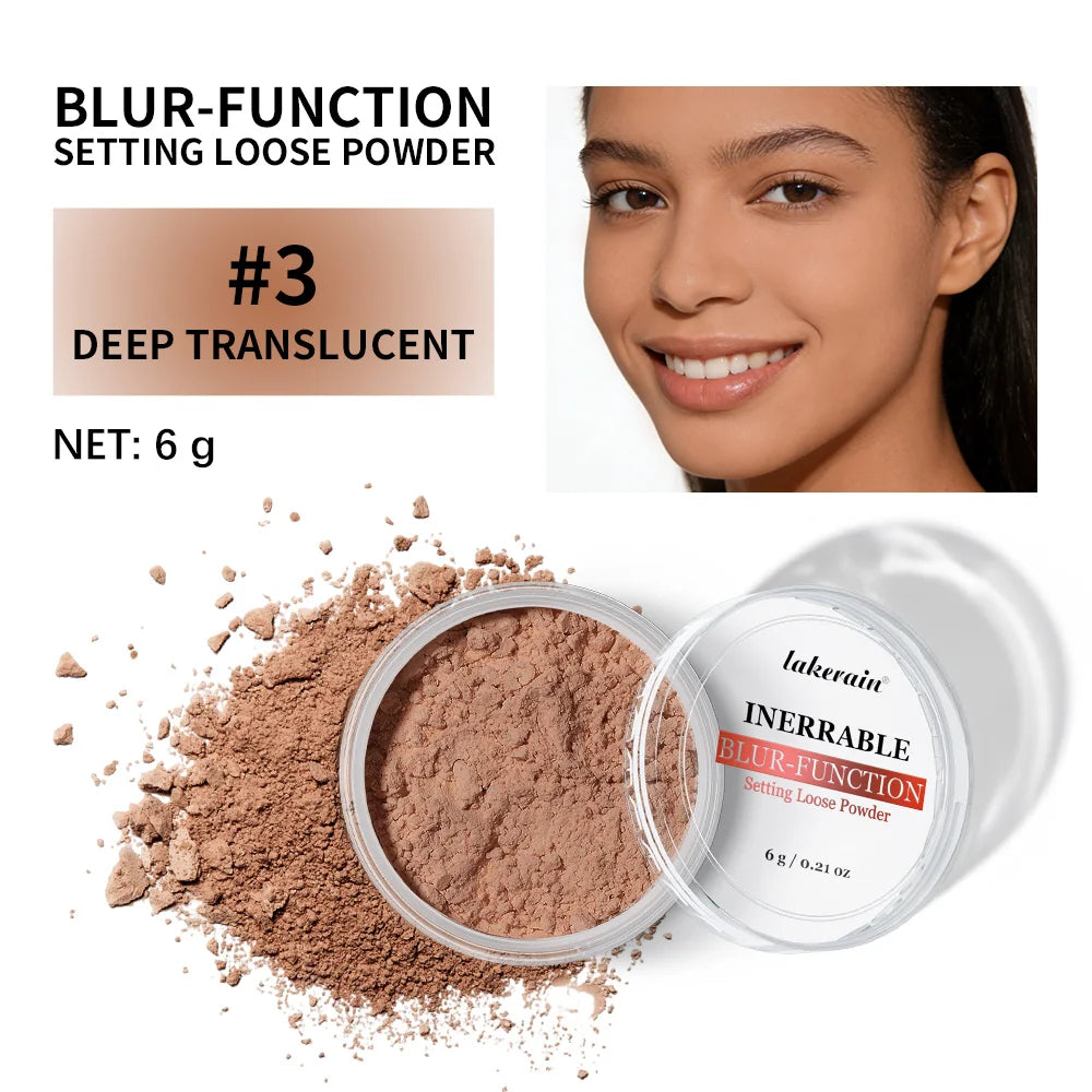 Longwear Loose Setting Powder Blur-fection With Up to 24HRs of Wear Waterproof Oil Control Blurring Face Powder Matte Makeup Peaceful Pleasures Health and Wellness 3DEEP TRANSLUCENT