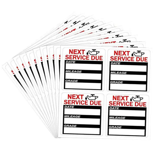 40 Pcs Oil Change Maintenance Service Reminder Stickers Oil Change Stickers for Windshield Adhesive Window Labels Car Sticker Peaceful Pleasures Health and Wellness Default Title