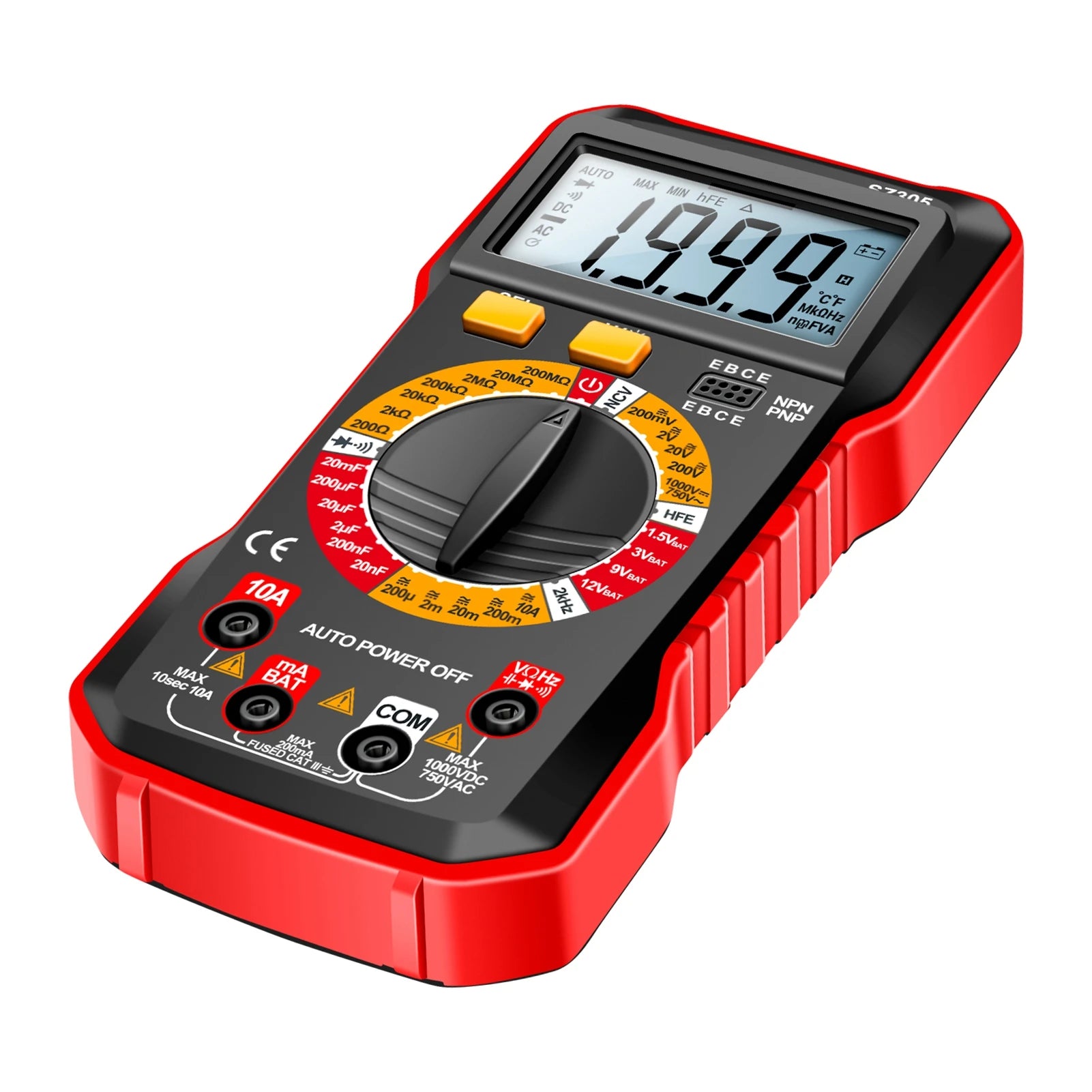 ANENG SZ305 Multimeter Capacitor Testers Professional 1999 Counts Smart Voltmeter Ohm Meter Fast Accurately Measures Voltage Peaceful Pleasures Health and Wellness B