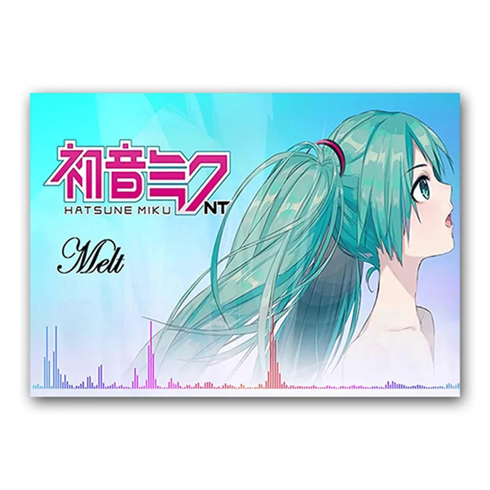 Hatsune Miku Canvas Wall Art Print | Anime Room Decor