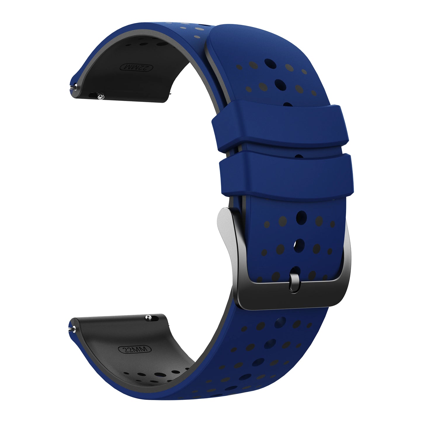 22mm Starry Sky Silicone Watch Strap for Suunto & Xiaomi Peaceful Pleasures Health and Wellness Blue Black 22mm