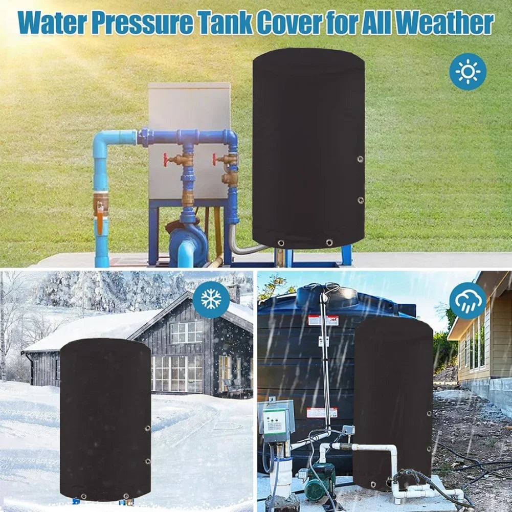 Round Insulated Pressure Tank Cover 24x34" | Weatherproof Well Cover