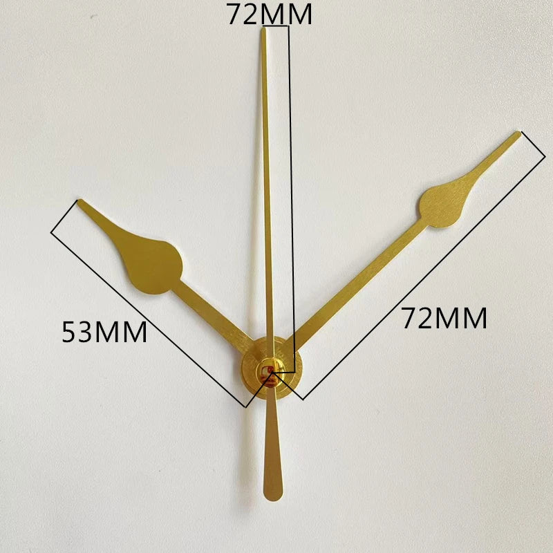 Silent Mute DIY Wall Clock Movement with Hands – Quartz Mechanism Repair Kit