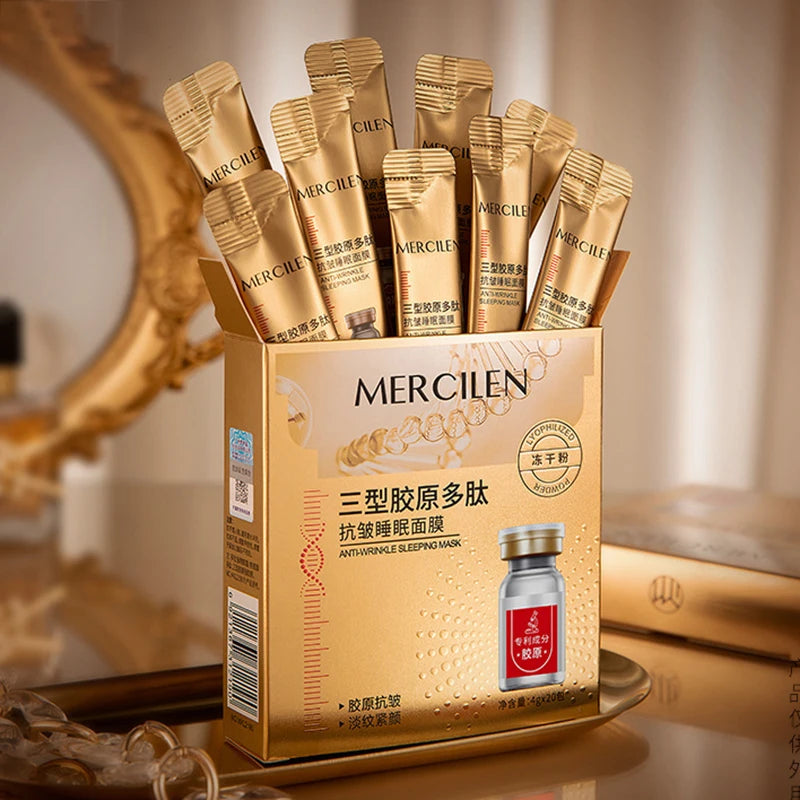 Mercilen Collagen Anti-Aging Sleeping Face Mask 20pc Set